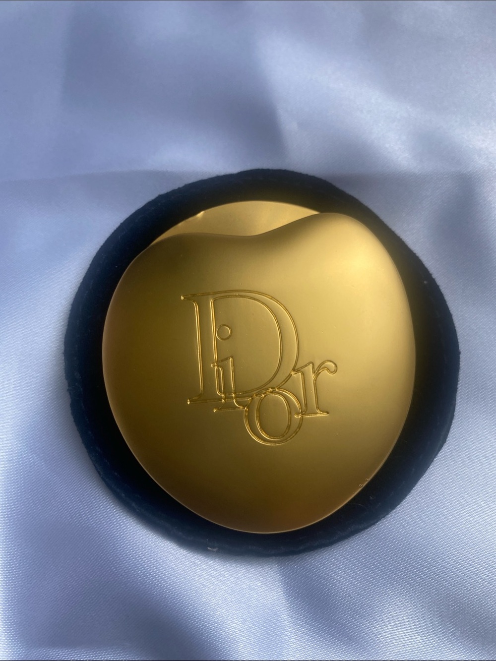 Dior Gold Heart Mirror Compact Case